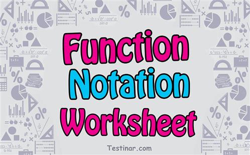 Function Notation worksheets