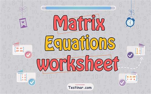 Matrix Equations worksheets