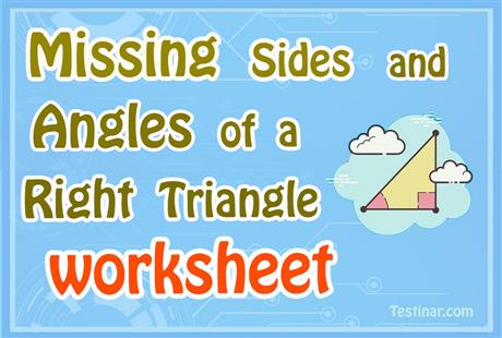 Missing Sides and Angles of a Right Triangle worksheets