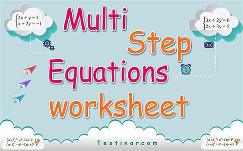 Multi Step Equations worksheets