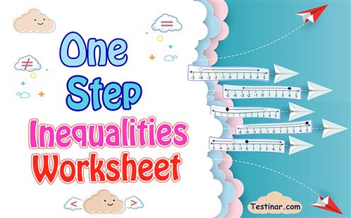 One Step Inequalities worksheets