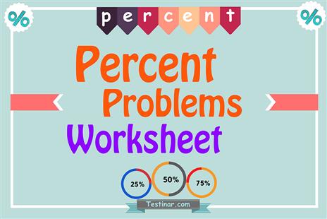 Percent Problems worksheets