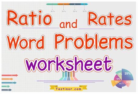 Ratio and Rates Word Problems worksheets