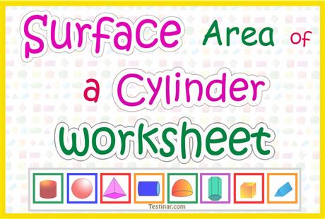 Surface Area of a Cylinder worksheets