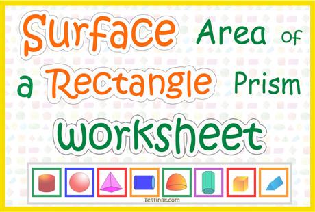 Surface Area of a Rectangle Prism worksheets