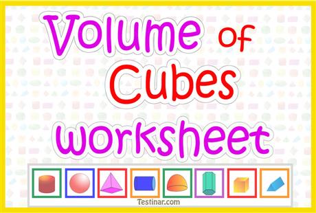 Volume of Cubes worksheets