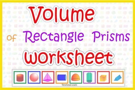 Volume of Rectangle Prisms worksheets