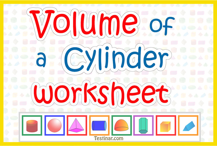 Volume of a Cylinder worksheets